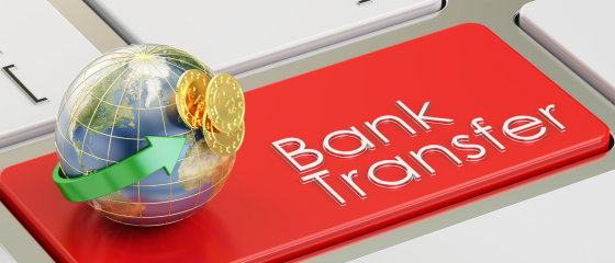 Transferência bancária para depósitos e saques no cassino online
