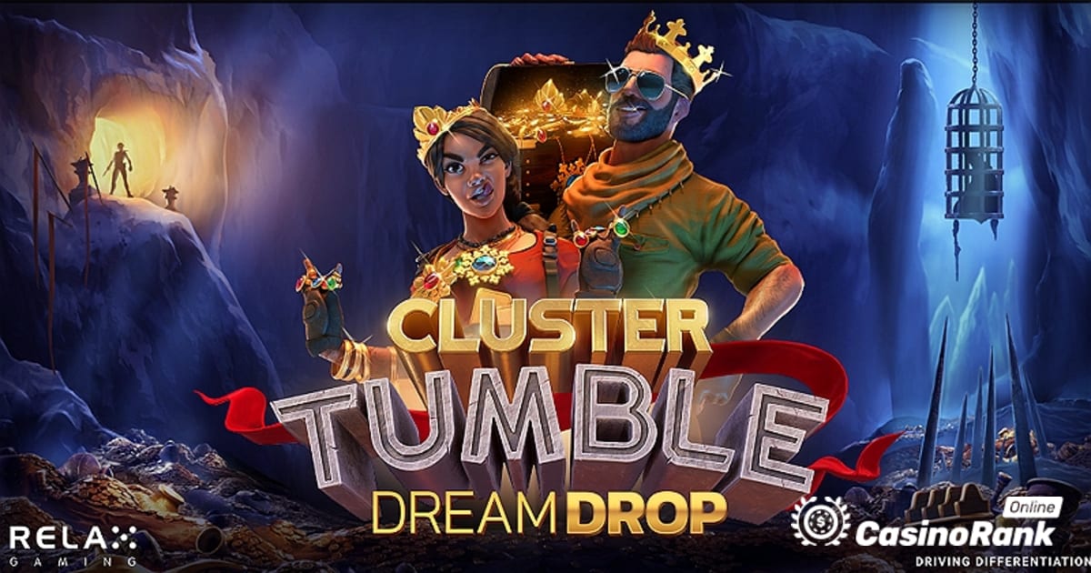 Comece uma aventura épica com o Cluster Tumble Dream Drop da Relax Gaming